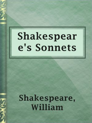 cover image of Shakespeare's Sonnets